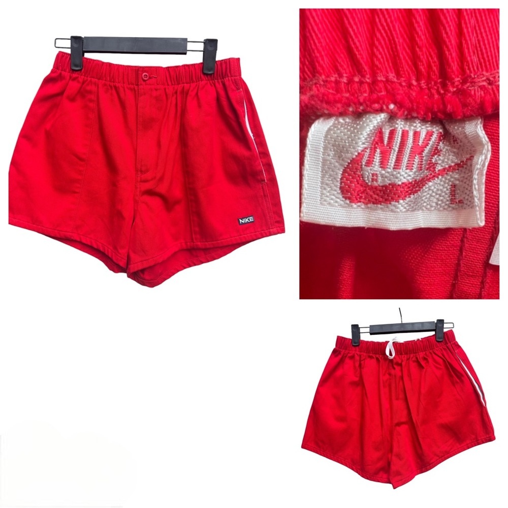 Vintage new nos NIKE red shorts m medium 90s